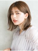 【ナチュラル質感♪】レイヤーボブ×耳かけ