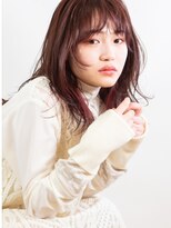 エアー 横浜(AIR)&nbsp;【湯田】ミディアムレイヤーピンクイヤリングカラー