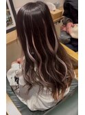 シールエクステでハイライト