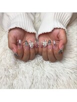 ヘアーアンドエステ ハラダ 滝ノ水店(Hair&Esthe Harada)&nbsp;大人気ツイードネイル