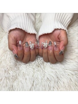 ヘアーアンドエステ ハラダ 滝ノ水店(Hair&Esthe Harada) 大人気ツイードネイル