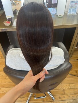 ヴァンカウンシル 清須店(VANCOUNCIL) 驚くほど滑らかな髪質改善ケアカラー ストレート×春色カラー