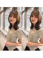 ロンドプロフィール 浦和(Lond profil)&nbsp;顔まわりレイヤー外ハネ韓国風ヘア髪質改善浦和ボブ