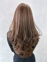 アルバム 銀座(ALBUM GINZA)&nbsp;ロング顔周りレイヤーくびれヘア美髪韓国ヘア_ba551712