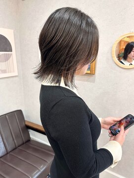 バートランド 白楽(Bertland) 島田/レイヤーボブ 外はね 伸ばしかけ 前髪無し 髪質改善 白楽