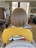 ボブ×ベージュ