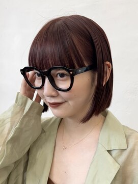 ガーデントウキョウ(GARDEN Tokyo) ボブ/暖色カラー/ダークレッド