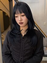 アメリ(AMELIE)&nbsp;ブリーチなしダブルカラー　ブルーブラック