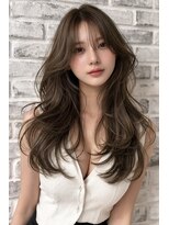 リアン(Lien) 韓国風レイヤーカット×オリーブブラウン