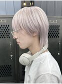 【GEEKS渋谷】シースルーマッシュ/ホワイト/メンズハイトーン