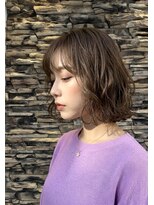 レーブ 大宮店(reve)&nbsp;中途半端な長さを活かしたふんわりパーマ