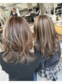 メンズハイライト/メンズバレイヤージュ/白髪ぼかし