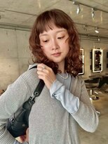 スクリーンギンザメゾン 銀座(SCREEN GINZA MAISON.) ミルクティーブロンド/ダークブルー/デジタルパーマ/銀座