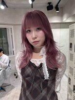パーク(PAAQ) ダブルカラー&ブリーチ/レイヤーカット/ホワイトピンク