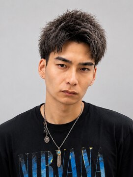 ノイセルヘアー(Noisyle Men's hair) リバースセンターパート/ニュアンスパーマ/ダウンバング/MEN'S