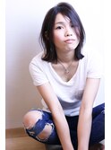 大人可愛い切りっぱなしボブ