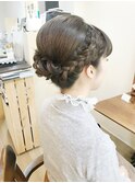 夜会巻き着物ヘアきれい目アレンジ【ヘアアレンジ　立川/国立】