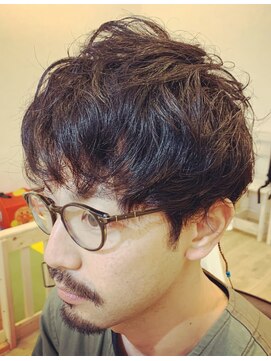 パルミエ(Palmier) メンズマッシュ×ランダムパーマ