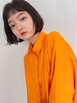 フィルムス 銀座(FILMS) レイヤーカット/デザインカラー/ウェットヘア/オリーブベージュ