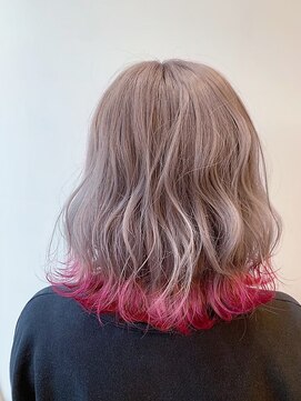 ジーナ セントラル銀座(Zina) セシルカットフリンジウェーブ×大人かわいい前髪ココアブラウン