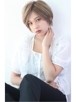 オーロ 武庫之荘店(ORO) 20代３０代40代グレージュショート・ハイライト・アップバング・