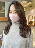 ▲くすみピンク×韓国風セミディ▲