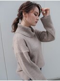 ヘアアレンジ イベント ニュアンス アッシュブラウン