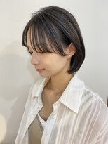 イオエ(ioe)&nbsp;イメチェン/外ハネボブ/ワイドバング/ブルーブラック/美髪