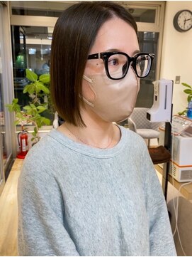 バランス ヘアーアンドアイラッシュ 野田店(balance.) 切りっぱボブ