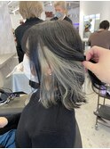 コントラストアッシュイヤリングカラー