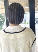 ボブ×コントラストカラー