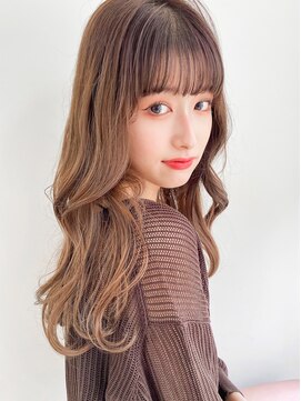 レア 表参道(L'ea) 〇黒髪クラゲヘアーオリーブグレー小顔ココアベージュ