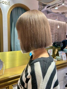 ロンドアベニール 北千住(Lond avenir) ペールベージュ ボブ☆美髪ボブ/美髪インナー[北千住]