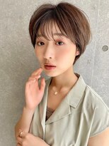 アッシュ 笹塚店(Ash)&nbsp;グレーベージュ/斜めバング/フレンチガーリー/ネイビー[笹塚]