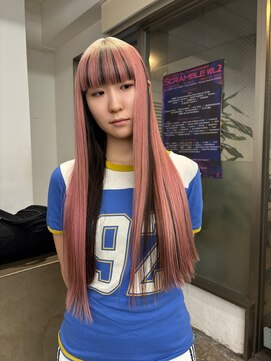レコ 渋谷(LECO) ホワイトピンクのデザインハイトーン