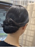 結婚式　お呼ばれ　まとめ髪　着物