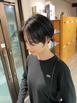 コワファーストナガサキシャンプーボーイ(COIFF1RST NAGASAKI SHAMPOO BOY)&nbsp;大人可愛い20代30代40代黒髪前下がりショートボブ丸みショート◎