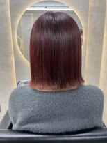 ルノン(LUNON) ホワイトグレージュミニウルフチェリーブラウンデジタルパーマ