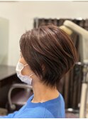 くびれショート×ナチュラルブラウン