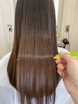 シェル 津山の手店(shel) イメチェン！ピンクブラウン×シースルーバング韓国風レイヤー