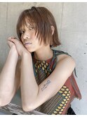 レイヤーボブ☆外ハネ☆切りっぱなし☆大人ボブ[薬院/警固]