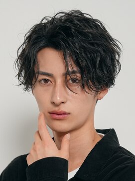 テン 心斎橋(tenn.) フェザーショートフェザーパーマニュアンスパーマショートヘア