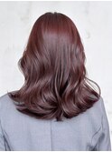 チェリーブラウンくびれヘア韓国ヘア顔周りレイヤー_ba512132