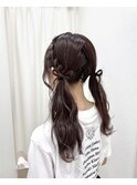 ツインテールアレンジ /ヘアセット/ヘアメ