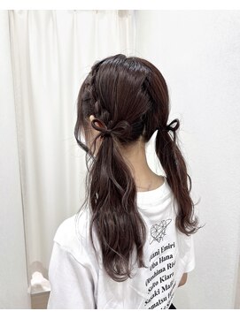 フェリーアヴェダハルミ(FEERIE AVEDA HARUMI) ツインテールアレンジ /ヘアセット/ヘアメ