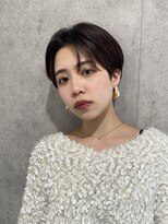 エアー 青山(AIR) 丸みショートシースルーバングくびれボブマッシュショート