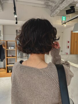 外国人風ボブパーマ