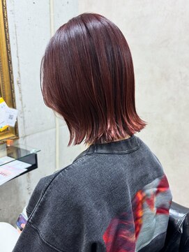 ルノン(LUNON) 暗めカラーグランマッシュデザインカラーフェイスフレーミング