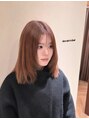 ヘアーザラブズラフズ オーガニカ 北九州(HAIR THE LOVES LAUGHS ORGANICA)&nbsp;ブリーチ1回で作るミルクティーブラウン