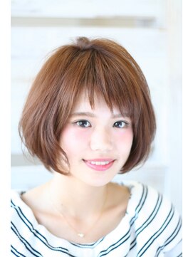 カフェアンドビューティー エスト 越谷(cafe&beauty est) 【いつものボブから脱却】ちょっとくせのある柔らかボブ